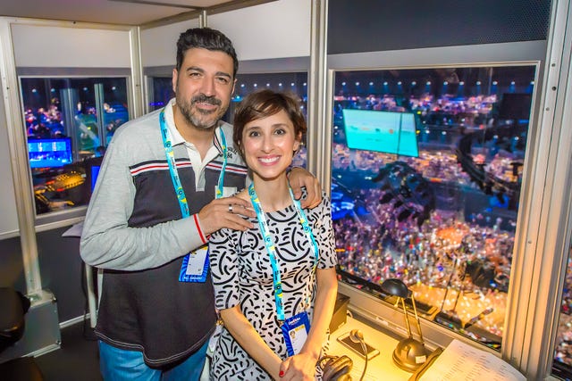Tony Aguilar y Julia Valera, comentaristas de 'Eurovision 2019'