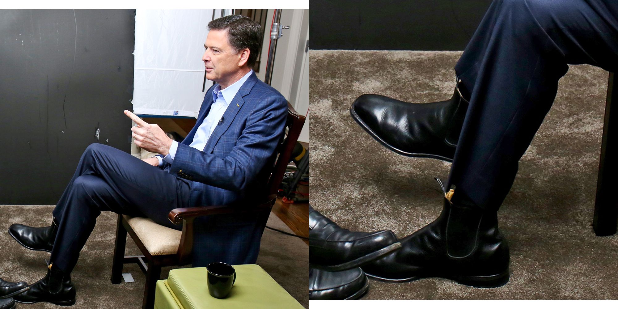 fenomeen Aanpassen Nauwkeurigheid James Comey's 20/20 Interview Was Meh—But His Boots Were Very Good