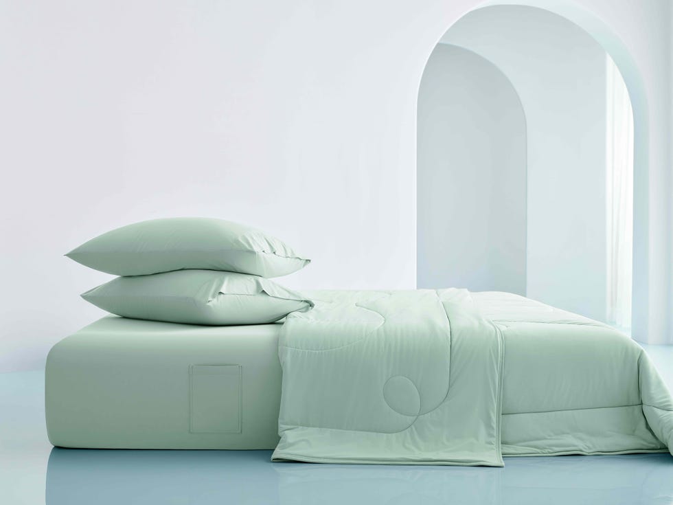 cooling comforter from side