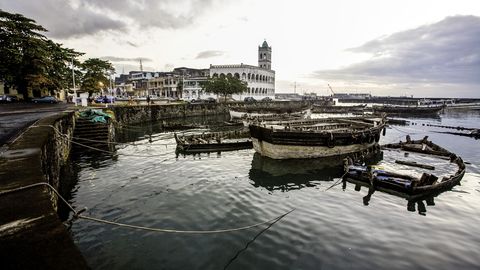 comoros, harbour and friday mosque in moroni