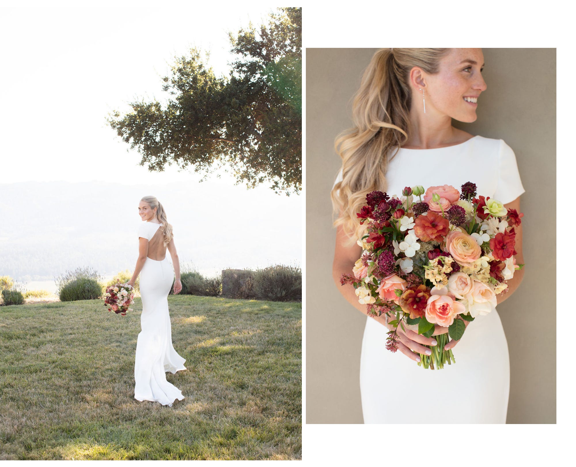 kathrin and bouquet