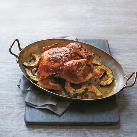Miso-Rubbed Chicken with Acorn Squash