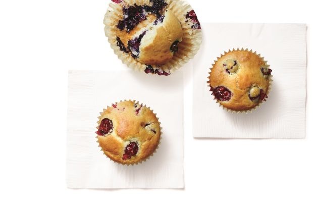 Muffins with resistant starch-rich flour