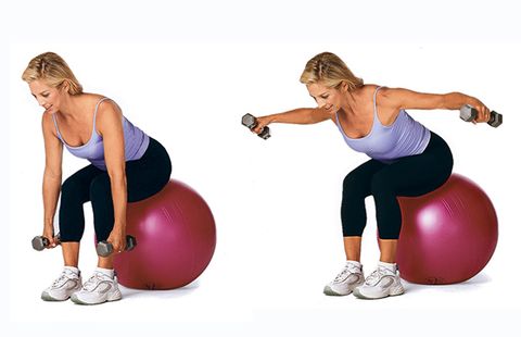 seated reverse fly back exercise