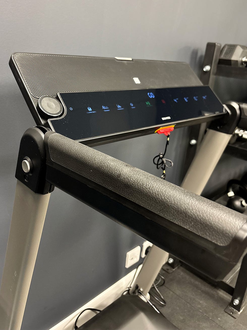 overhead shot of a treadmill
