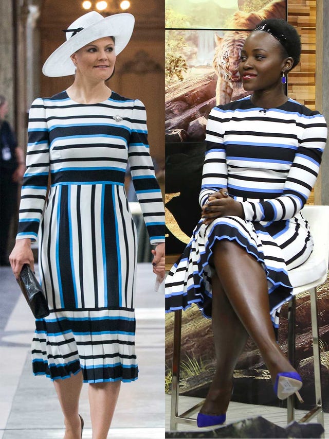 Victoria de Suecia y Lupita Nyong’o repiten vestido
