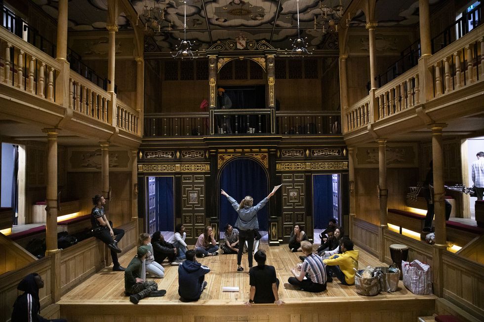 young refugee project by the red cross  compass collectiveglobe theatre rehearsal space  globe london, june 15, 2019