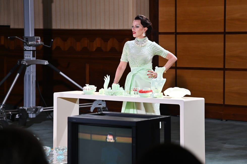 london, england february 21 debi mazar attends the completedworks aw25 show at senate house on february 21, 2025 in london, england photo by dave benettgetty images for completedworks