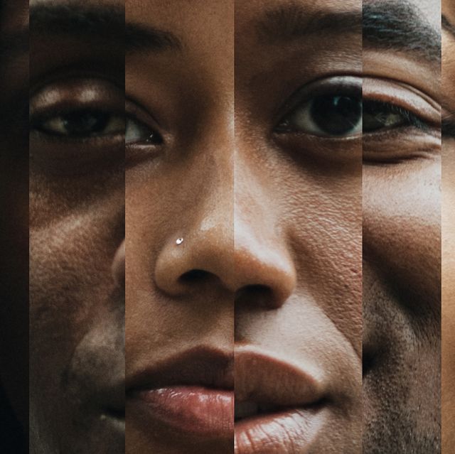 composite of portraits with varying shades of skin