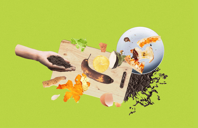 collage on composting