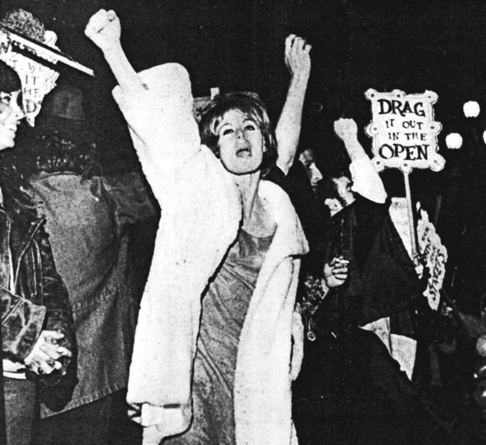 frameline a scene from the documentary "screaming queens—the riot at compton’s cafeteria, "which tells the story of a 1966 demonstration in support of trans rights