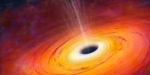 computer artwork of black hole