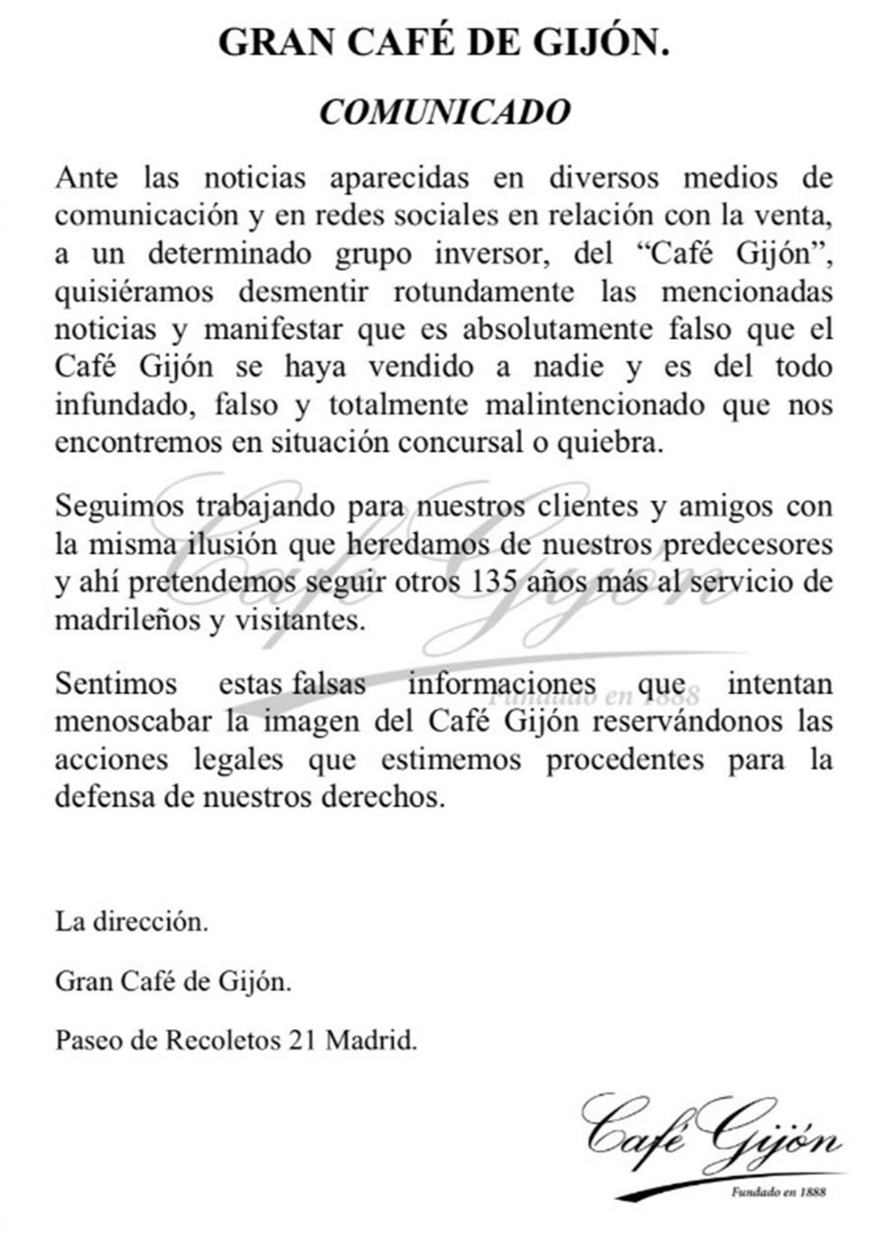 comunicado café gijón