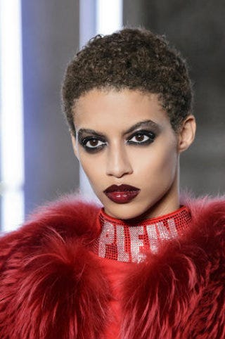 Hair, Lip, Face, Red, Hairstyle, Eyebrow, Beauty, Fur, Fashion, Skin, 