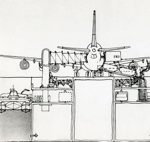 Airplane, Line art, Aircraft, Technical drawing, Drawing, Vehicle, Line, Diagram, Artwork, Propeller, 