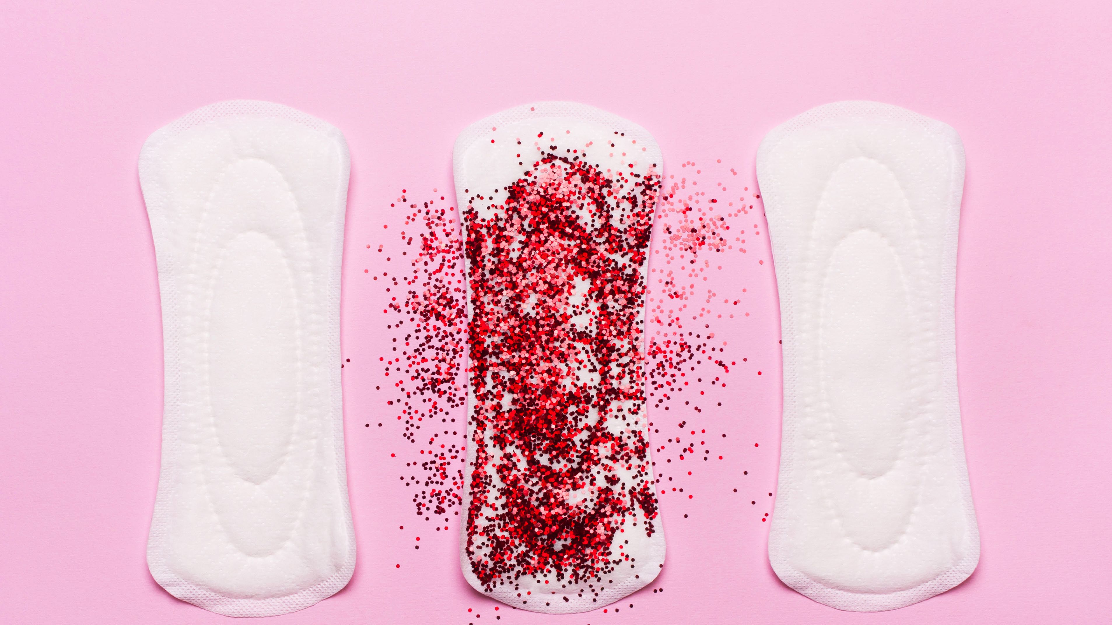 What are the black dots on my pad during my period from? - Quora