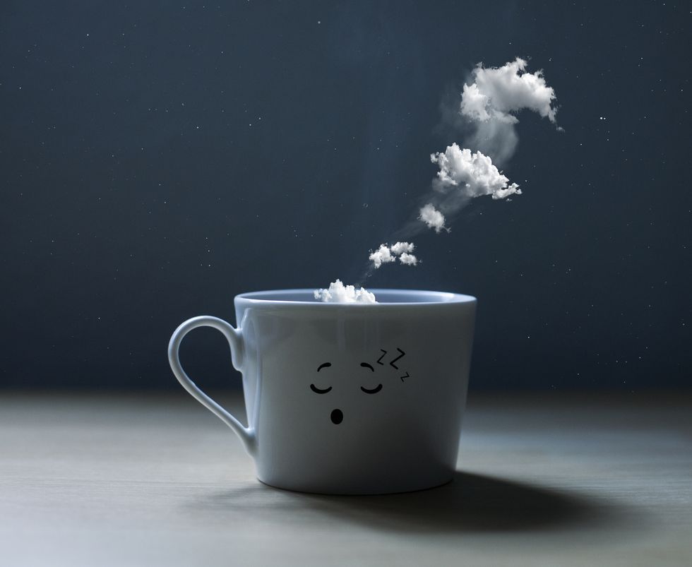 conceptual photo of a dreaming cup