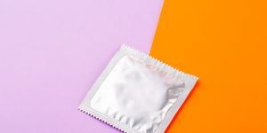 fda condom authorization anal sex  condom on background