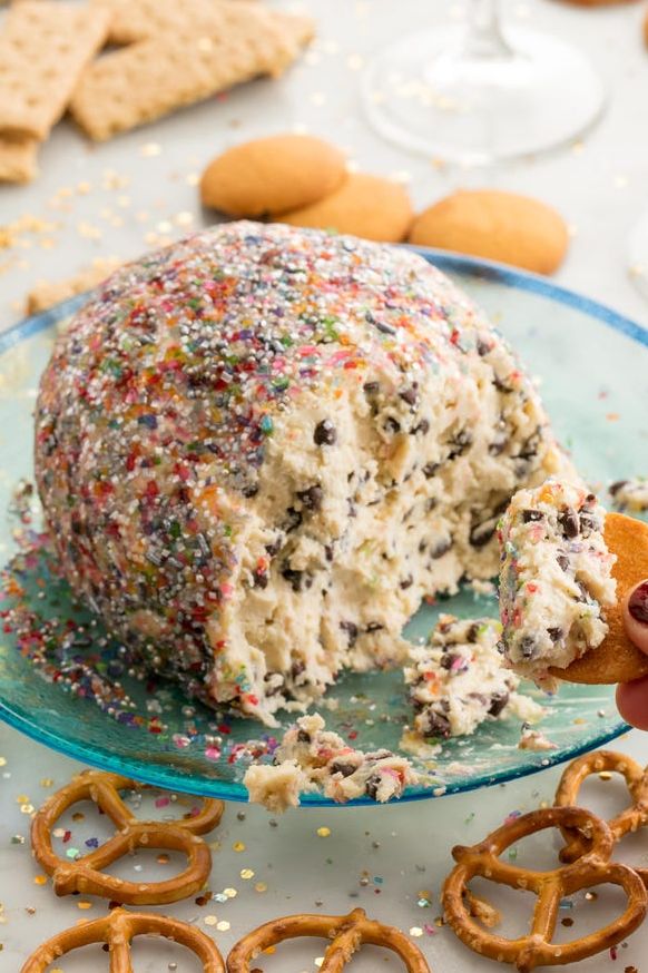 confetti cookie dough ball