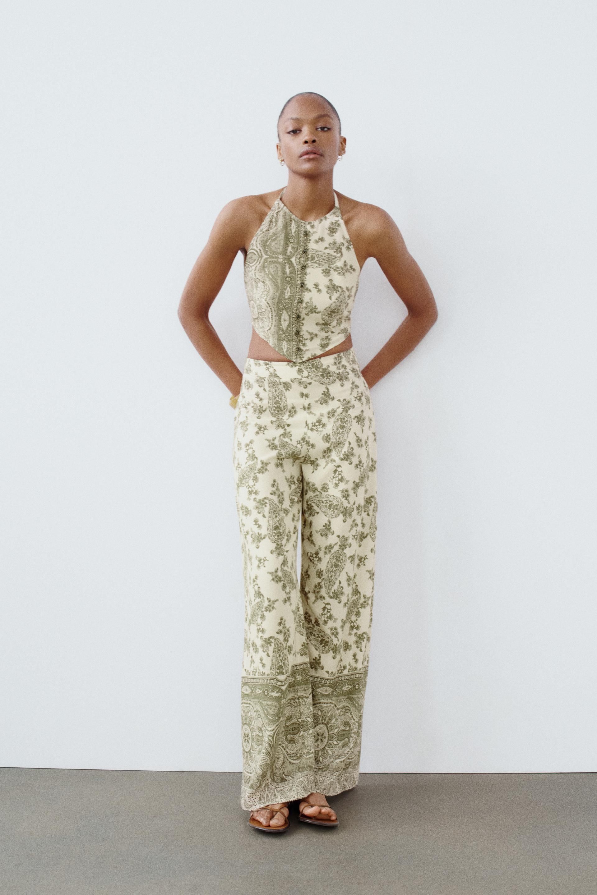 Zara lanza el conjunto fluido boho mas bonito del verano y las expertas en moda lo llevaran sin parar con con sandalias planas y cunas