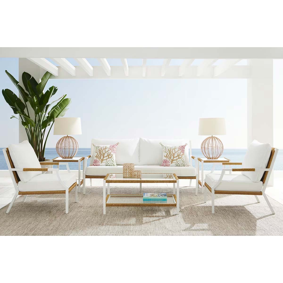 colección sofá blanco de jardín creta el corte inglés