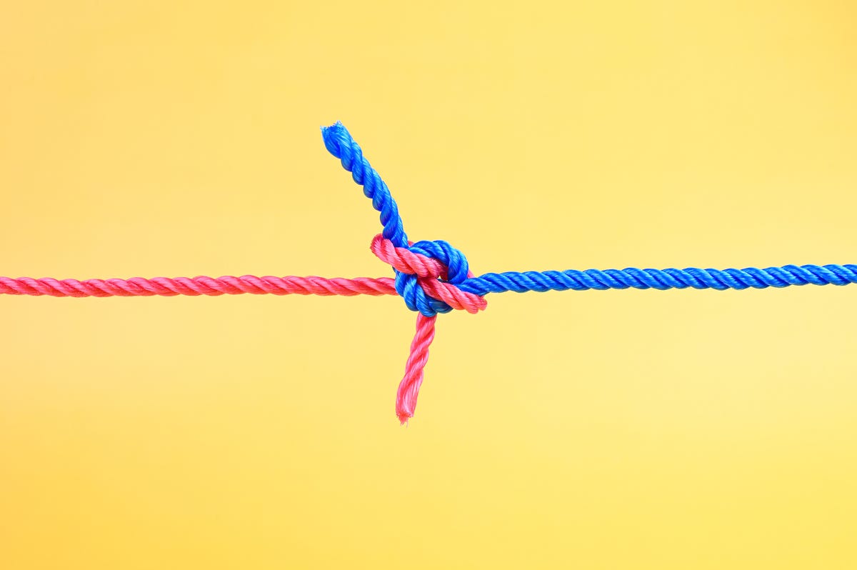 Colored String Tied Around a Finger Stock Photo - Image of yellow