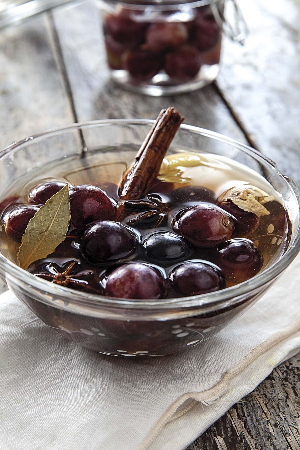 Conserva de uvas rojas