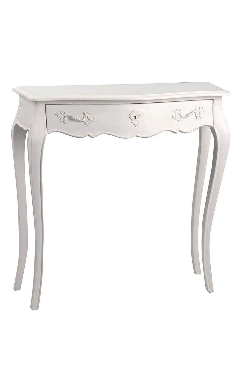 consola blanca romántica murano