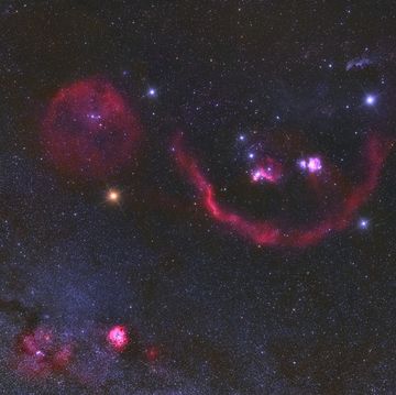 vista de la constelación de orión desde nerja