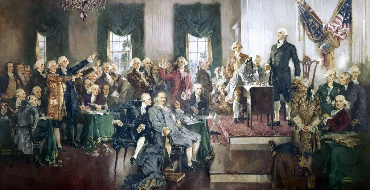 Signing The US Constitution