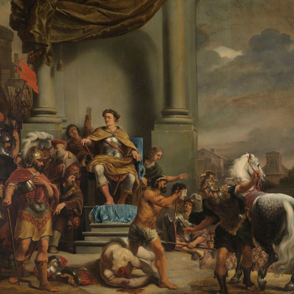 consul titus manlius torquatus orders the beheading of his son