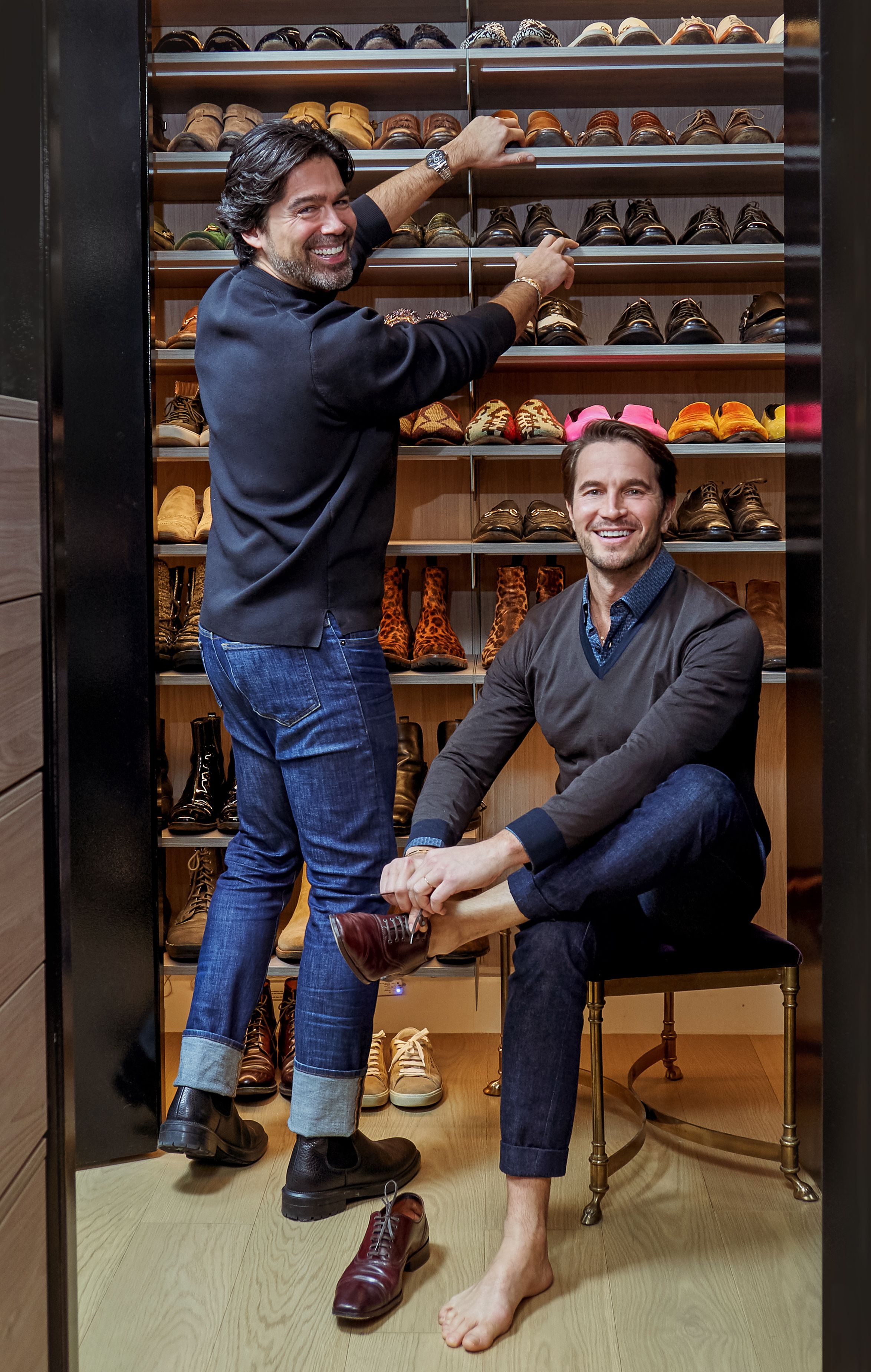 Inside Shoe Designer Brian Atwood's Closet - Brian Atwood New York House  Photos