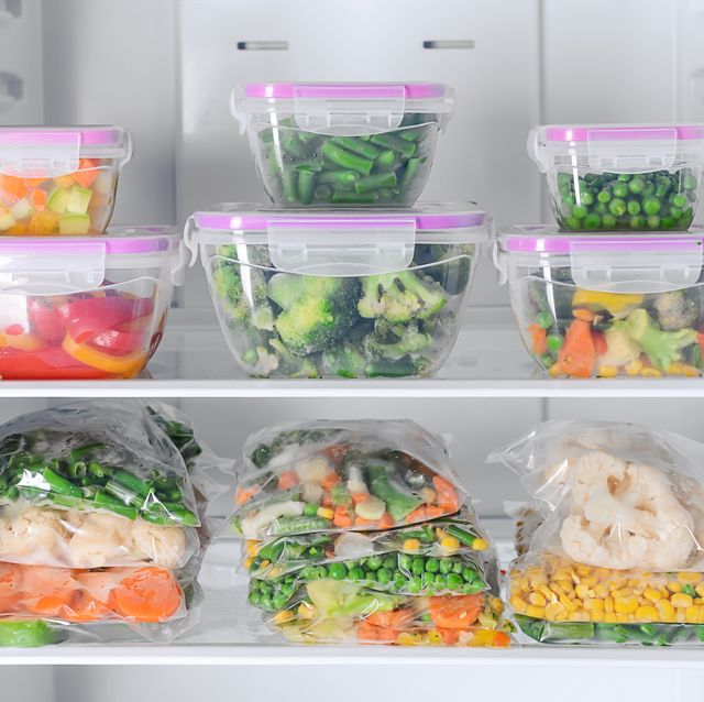 Utilize Plastic Bins To Effortlessly Store Frozen Foods