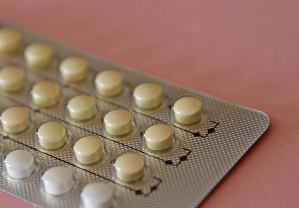 close up of the contraceptive pill