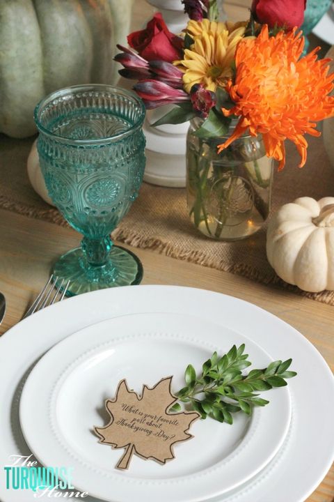 conversation starters diy thanksgiving place cards
