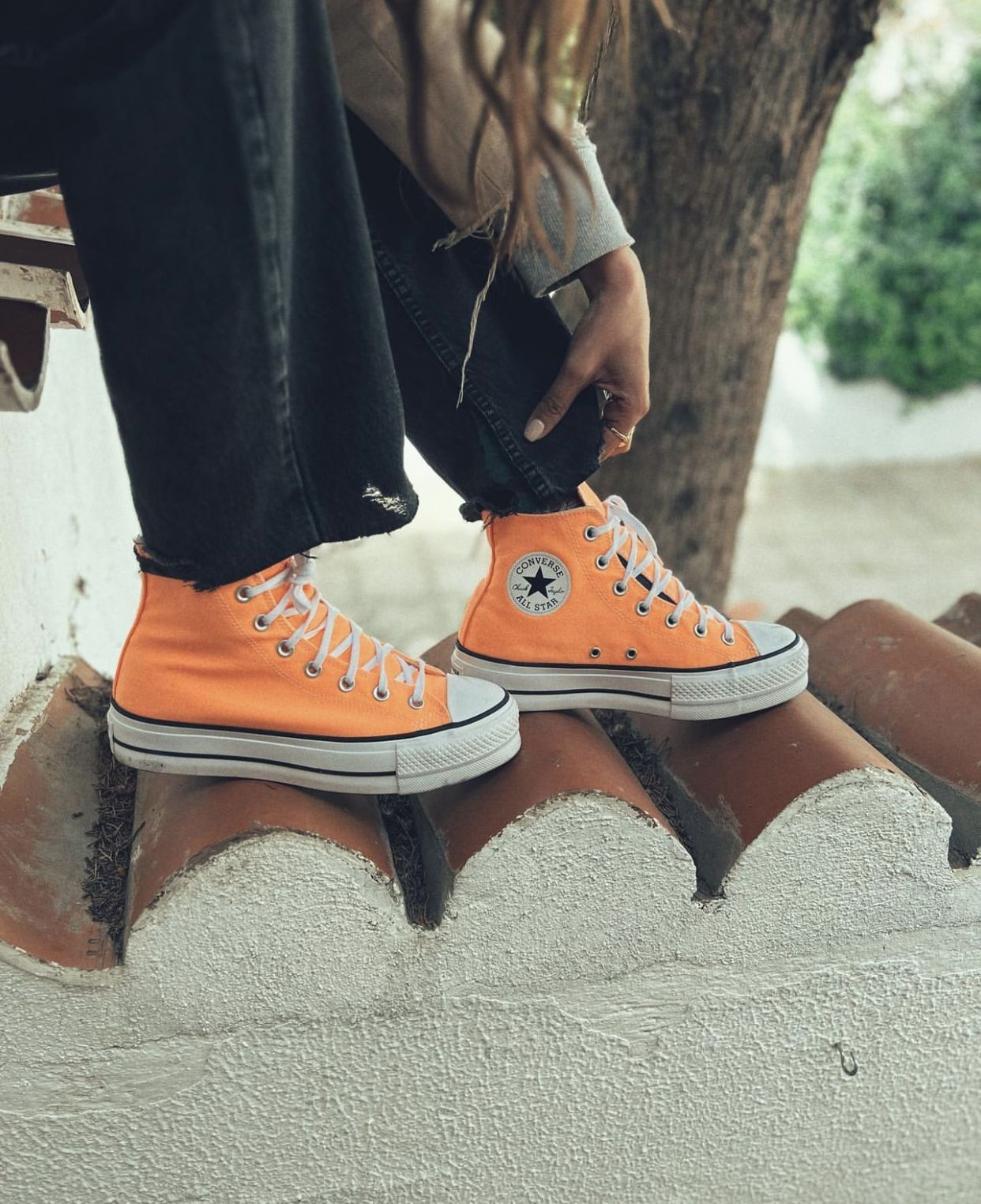 Zapatillas store converse naranja