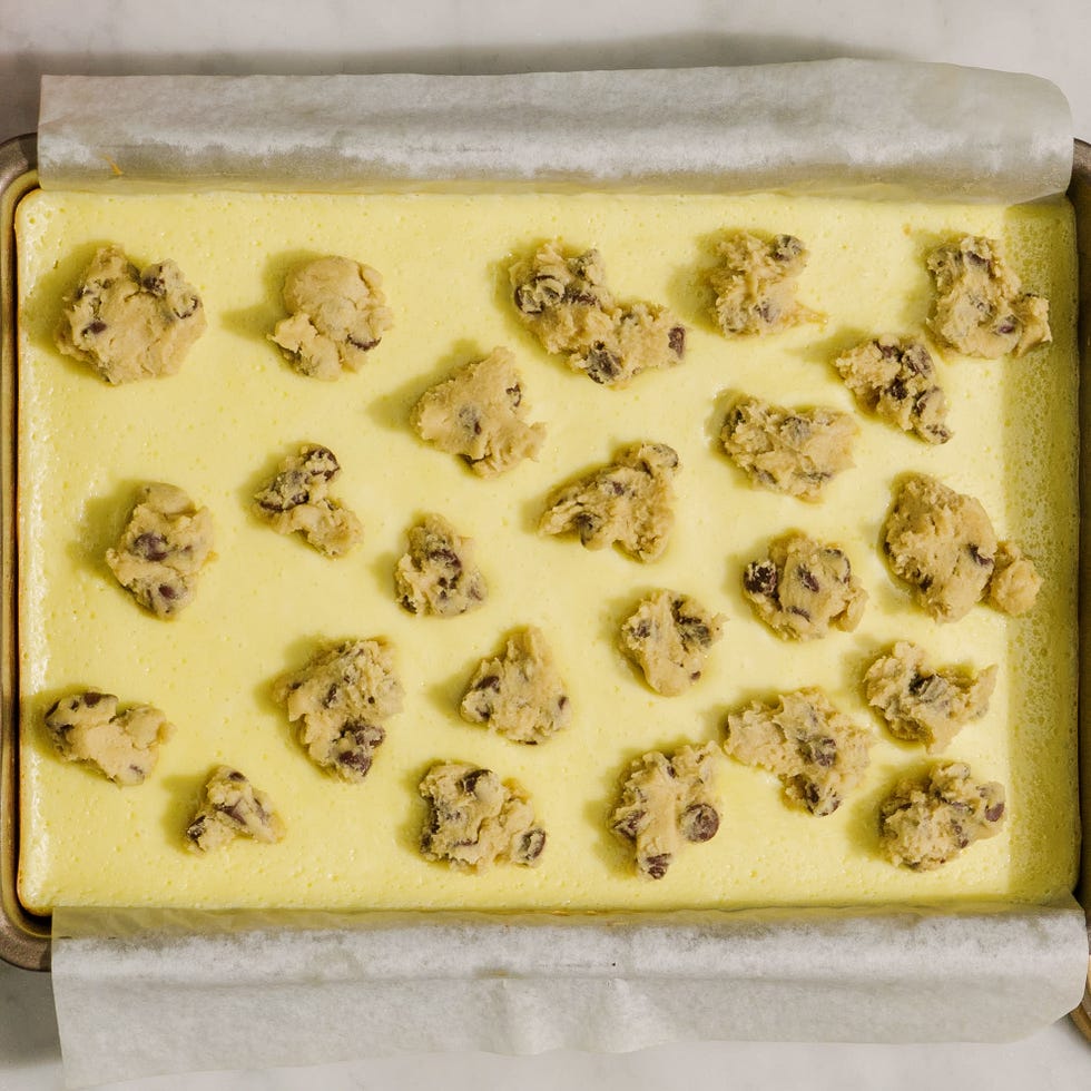 cookie dough cheesecake bars