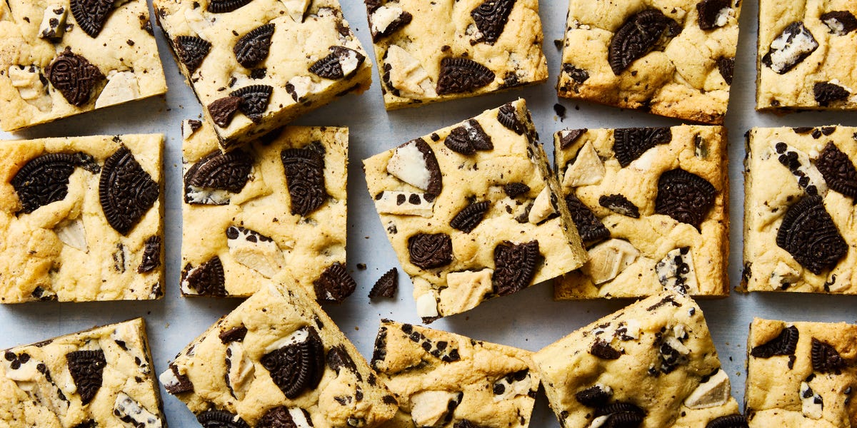 preview for This Cookies 'N' Cream Blondies Recipe Is Legendary In The Delish Kitchen