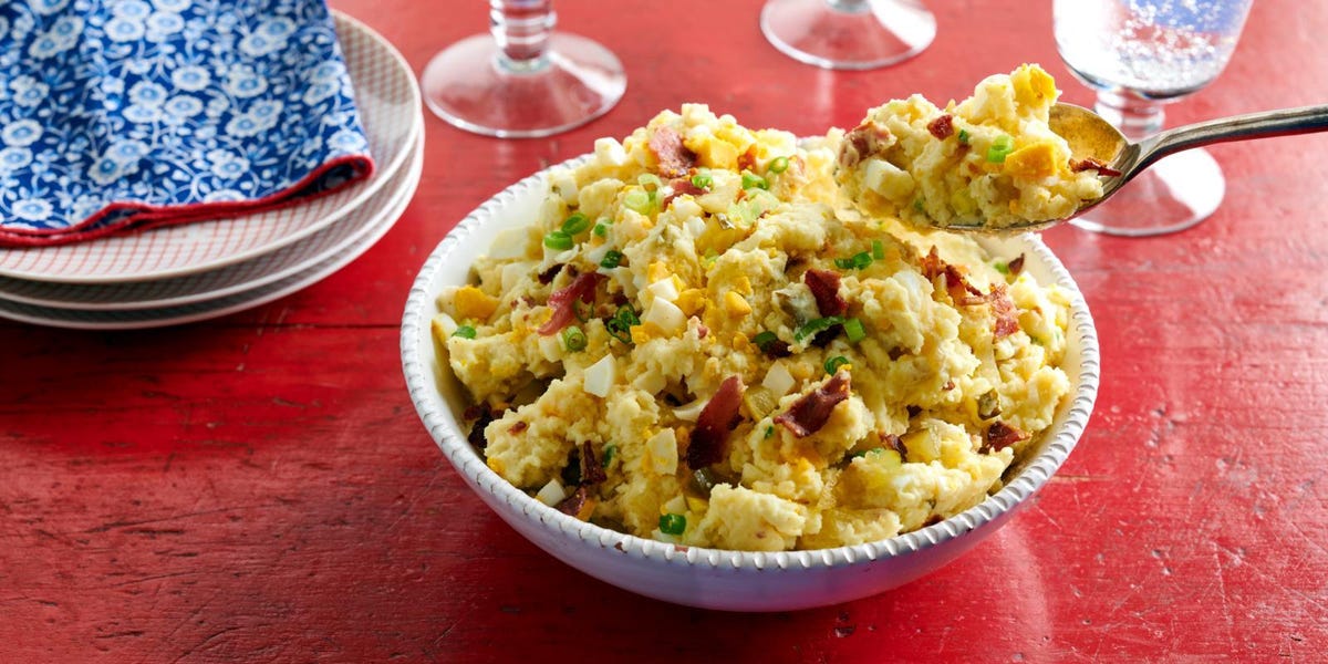 Potato Salad with Eggs, Pickles, and Bacon