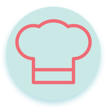 symbol of a chef's hat