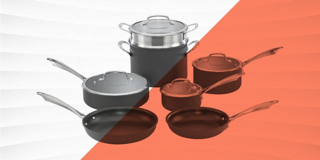 Calphalon Classic Hard-Anodized Nonstick Cookware Set, 11 pc. - Grey