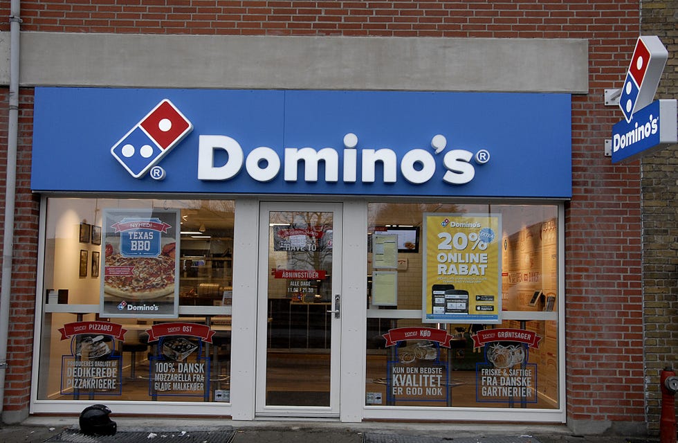 domino's pizza reastauran in copenhagen, denmark
