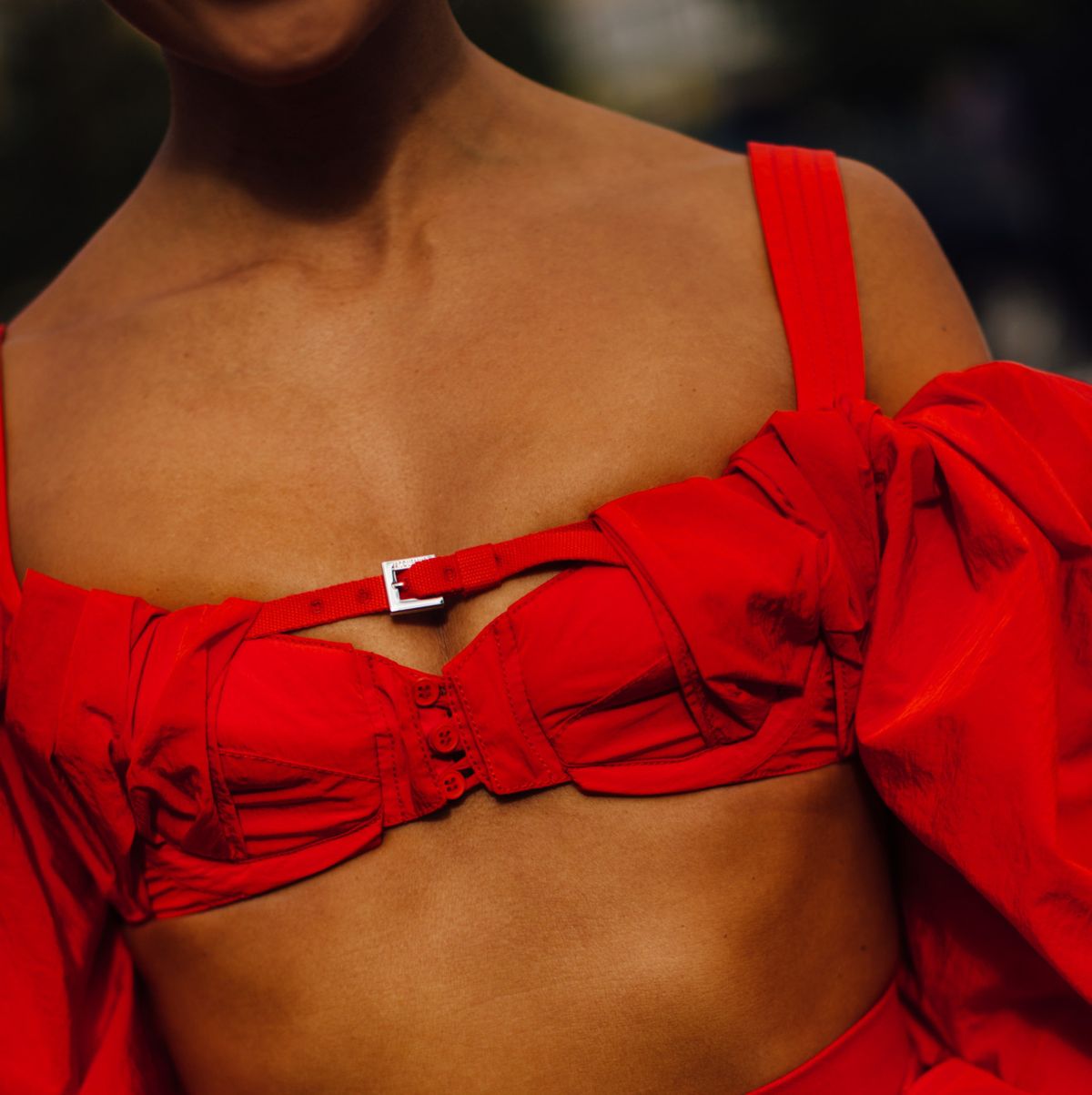 Deep red Victoria secret crop top bra .. large (I’m