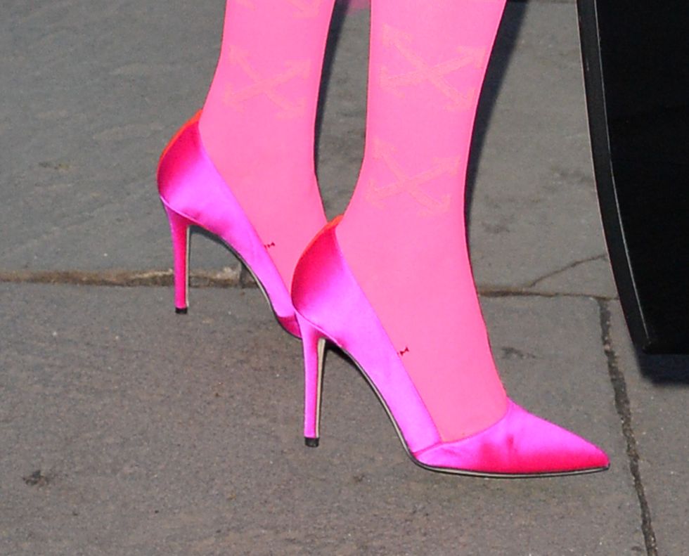 High heels, Footwear, Pink, Leg, Magenta, Red, Basic pump, Court shoe, Shoe, Purple, 