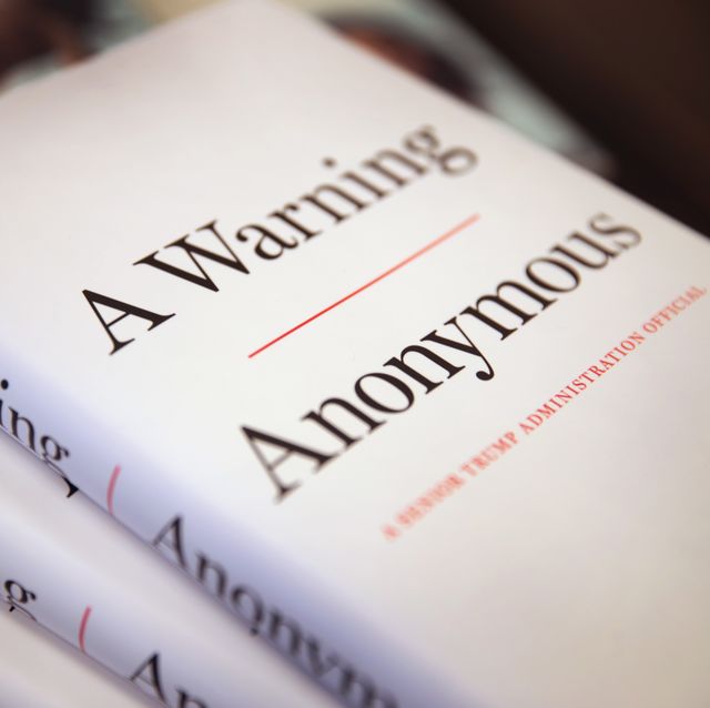 tell all book by anonymous senior official in trump administration goes on sale