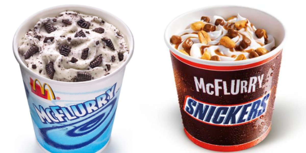 Mini M&M McFlurry, Dessert Menu