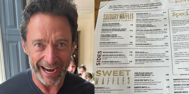 hugh jackman waffles