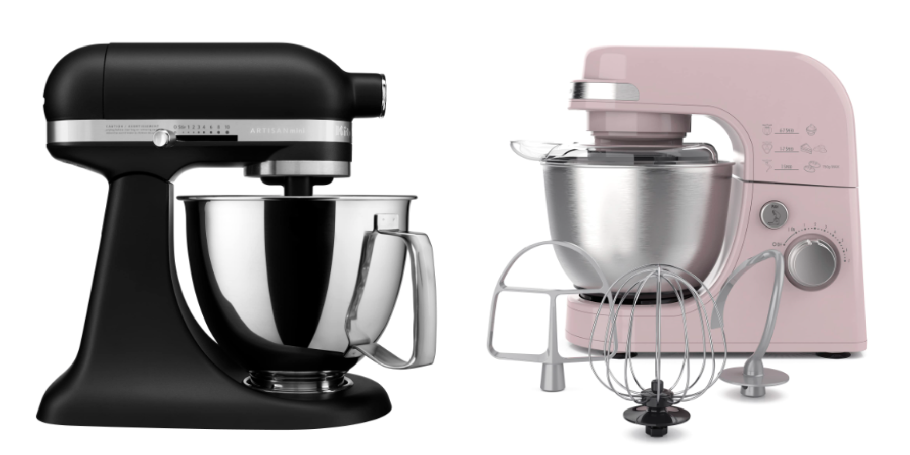 Kitchen in the box Compact Stand Mixer 3.2Qt Small Electric Food Mixer  6Speeds