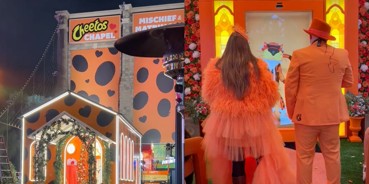 Chester Cheetah Is Marrying Couples At The Cheetos Chapel In Las Vegas
