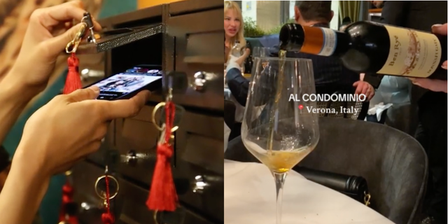 a group of people drinking wine